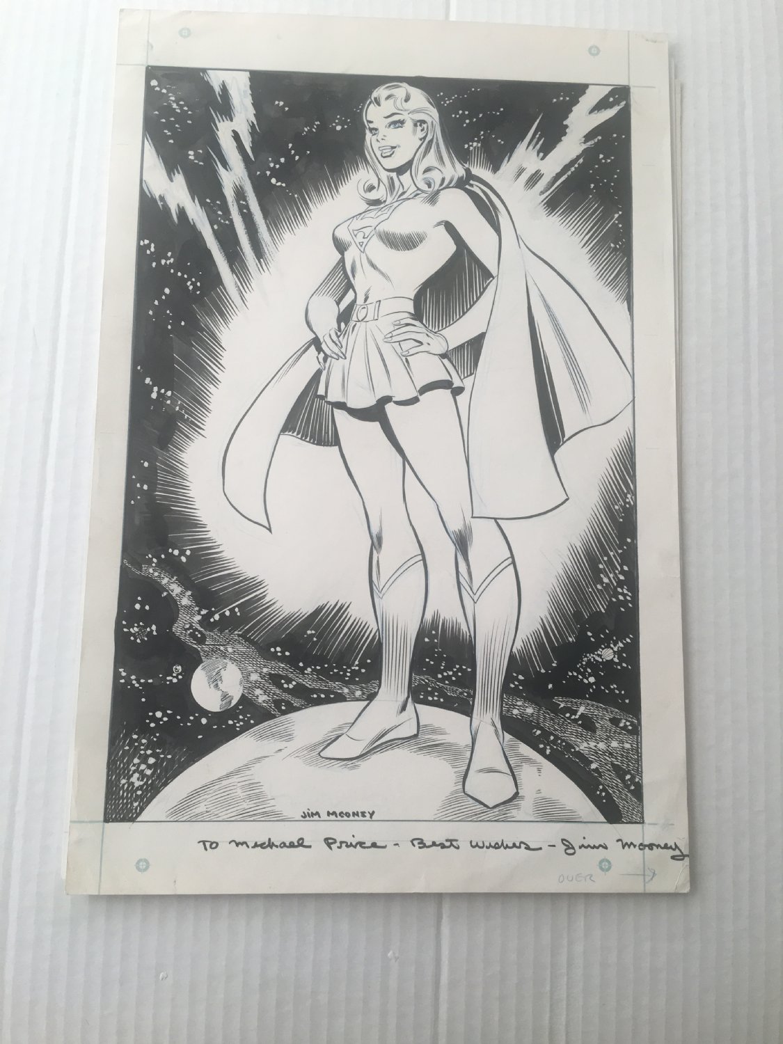 RGLArt.com :: Jim Mooney Early 70s Supergirl Commission By Jim Mooney